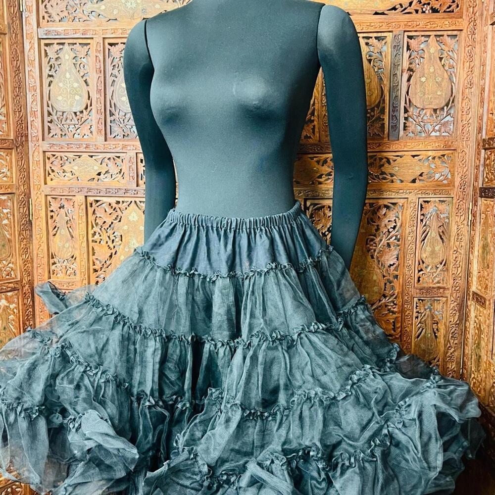 Vintage 1960’s Petticoat Moulin Rouge Ruffled Slip
